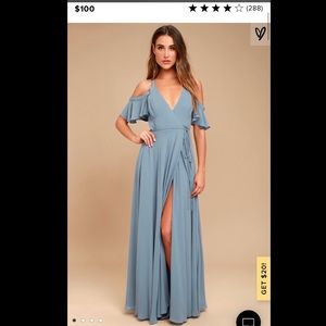 Bridesmaid full length maxi dress